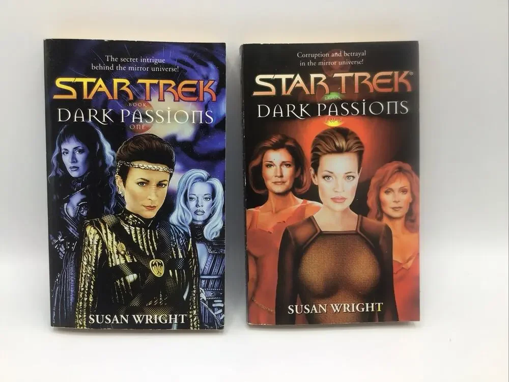Star Trek Dark Passions Book 1 & 2 Duology Complete Set Susan Wright Paperbacks